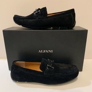 Alfani Men's James Black Suede Driver with Bit loafer /best offer